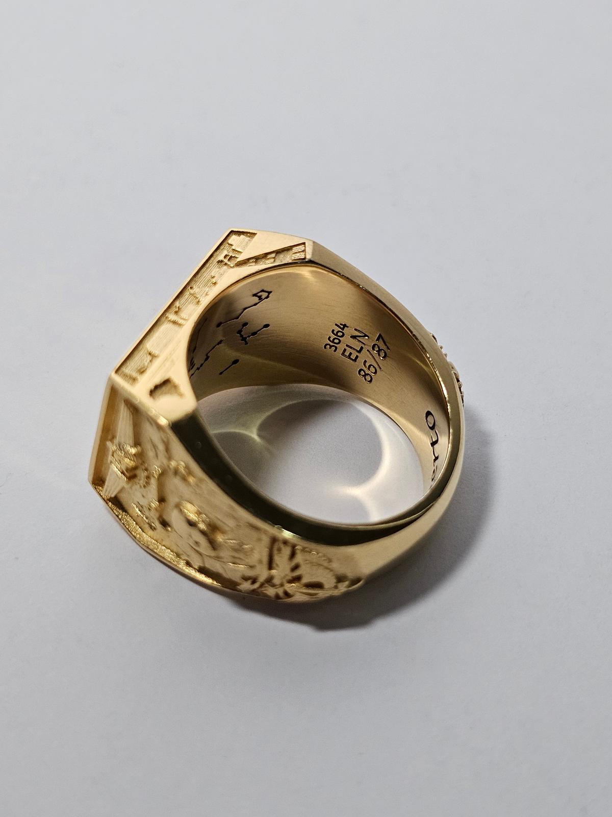 Anel Dourado Solo